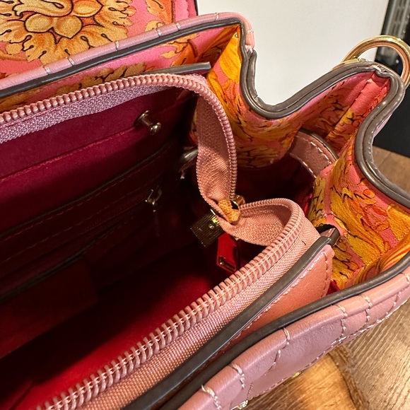 Massimo Contti Pink Satchel with Gold Medusa Detail - Picture 10 of 12